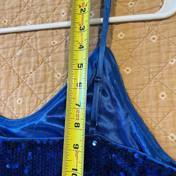 Allregra K royal blue sequin party/new years eve dress size M; like new - Picture 8 of 10